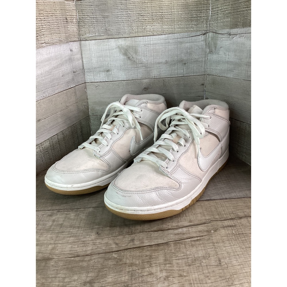 Nike Dunk Mid Pale Ivory Light Orewood Brown Canvas Leather DZ2533-100 Mens 11